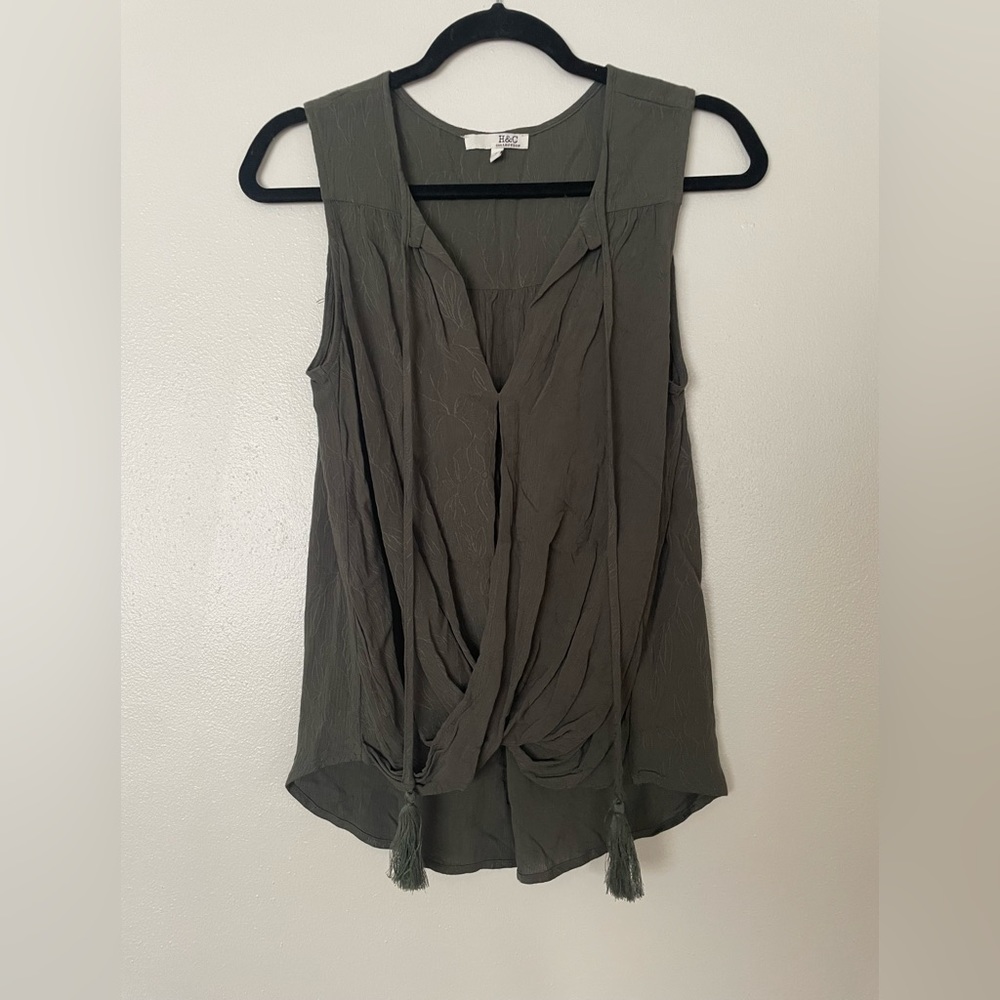 H&C Dark Olive Green Top